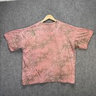 Vintage Bob Marley Shirt Mens Xl Red Brown 90s Aop Weed Ganja Rasta Reggae