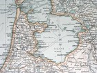 1911 Antique Map Of Netherlands Holland Belgium Luxembourg Amsterdam Brussels