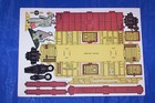 Lionel Paper Train Engine Tender Box Car Caboose Greenberg Book Repro New Mint