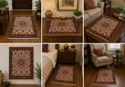 Natural Wool Old Oriental Rugs hand Woven knotted Size Approximately 2 5  X 3 4 