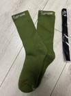 Supreme X Hanes Crew Socks Green 4 Pack Size 6-12 Cushioned Nwt