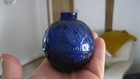 Cobalt Blue Cellar Found Shooting Glass Target Ball 