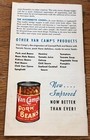 Van Camp s Pork-beans Advertising Recipe Pamphlet Brochure Vintage 1940 s  Nos