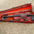 Vintage antique Facsimile Antonius  Violin Stamped 1727 With Bows And Wooden 