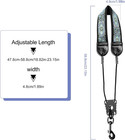 Saxophone Neck Strap Soft Sax Leather Strap Padded For Alto Sax Tenor