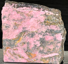 Rhodonite Rock Slab 3 5 x3   167 7g Jasper Agate Lapidary Rough Slab Cabbing R04