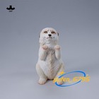 Jxk Fluffy Fox Static Expertly Hand-painted Lifelike Animal Figurine Ornament