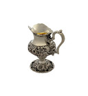 Antique 1936 Stieff 925 Sterling Silver Handmade Chased Repousse Rose Creamer