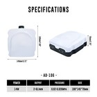 Set Of 2 Adjustable Quiet Airator Pump For 90-400 Gallon Aquariums Fish Tank