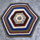 Lot Of 3 Vintage Retro Hand Crochet Rugs