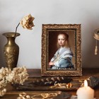 4x6 Vintage Antique Gold Ornate Picture Frame Victorian Tabletop Wall Photo Deco