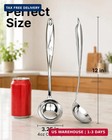 Zulay Kitchen Stainless Steel Soup Ladle - 13  Large Ladle For Soups  Stews   Sa