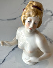 Beauty Antique Porcelain Pin Cushion Half Doll 5  Rare Vintage Collectible Gifts