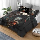 Comforter Set Size  Asian Chinese White Soft 3 Pcs Bedding Queen Deep Dragon