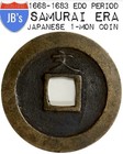 1668-1683 Japanese Edo Samurai Era 300  Year Old Coin - Kanei Tsuho 1 Mon     Bun
