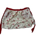 Vintage Christmas Half Apron 50s Santa Claus 