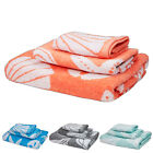 3 Piece Bathroom Towel Set - Seashell Ocean Beach Pattern - Color Options - Soft