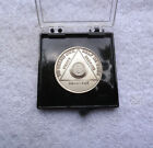 Aa 1-30 Years  999 Fine Silver Alcoholics Anonymous Medallion Chip Coin  5 Oz  