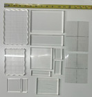 Clear Acrylic Stamp Mounting Blocks - Lot Of 11 - Free Shipping - 2 Grid Guides