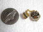 2 Vtg Ioof Daughters Of Rebekah Fraternal Enamel Lapel Pins Member 45 Yr