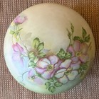 Vintage Hand Painted Nippon Wild Roses Dresser Powder Box