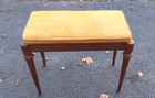Vintage Kimball Piano Bench With Fabric Seat   Storage