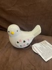 Figurine Ceramic Bird Heart Love Valentine   s Valentine Day With  Light