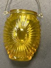 Sunburst Yellow Hanging Glass Vase