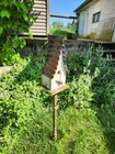 Rustic Steeple Barnwood Unique Birdhouse  Unique Decor For Wrens And Chickadees