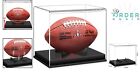 Clear Tabletop Football Display Case - Stylish Acrylic Holder For Memorabilia