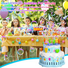 Birthday Cake Bubble Machine  Automatic Bubble Blower For Kids Boys Girls 10000 