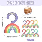 Baby Clothes Dividers For Closet - Set Of 8 Wooden Baby Size Closet Dividers    