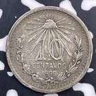 1905 Mexico 10 Centavos Lot f2994 Silver 