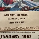 Mohlman   s Iga  Market Altamont  Utah 1963 Calendar
