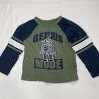 Childrens Place Baby Toddler Boy 2-piece Outfit Robot Shirt   Blue Pants Set 24m