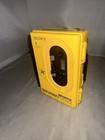 Vintage Sony Sports Yellow Walkman Radio Cassette Player Wm-f45 Tested   Works
