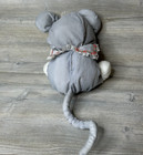 Vintage 1987 Fisher Price Puffalump Christmas Gray Mouse  Plush Candy Cane 
