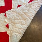Vtg Quilt King Size 88 X 104 Sawtooth Cozy Cabin Floral Cottage Farmhouse