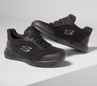 Skechers Women s Food Service Squad Sr Work Slip-on Shoes Black