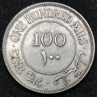 Silver 1927 Palestine 100 Mils   Au Condition