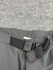 The North Face Convertible Pants Women s L Gray Belted Hiking Baggy Gorpcore