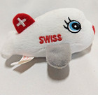 Swissair Mini Jet Plane Plush Stuffed Toy Airliner