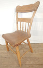 Antique Plank Seat Chair Mid 19th Century