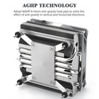 Axp90 X47 Low Profile Cpu Cooler  With 92mm Tl-9015 Slim Pwm Fan  Itx Cpu
