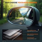 Left Right Heated Upper Mirror Glass For 2014-2021 Ram Promaster 1500 2500 3500