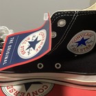 Vintage 1980s Converse Chuck Taylor Made In Usa Black High Top Deadstock Size 10