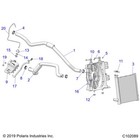 Polaris Radiator Assembly  Wl  Led  includes Radiator  Cap  Fan 