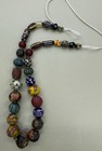 Genuine Ancient Roman Mosaic Gabri Glass Bead Necklace Circa 1st-2nd Century Ad