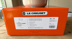 Le Creuset Cast Iron 2 Qt Saucepan With Wooden Handle 7 In 18 Cm Meringue New