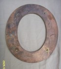 Vtg Solid Brass 8 5  Letter O Architectural Salvage Sign Advertising